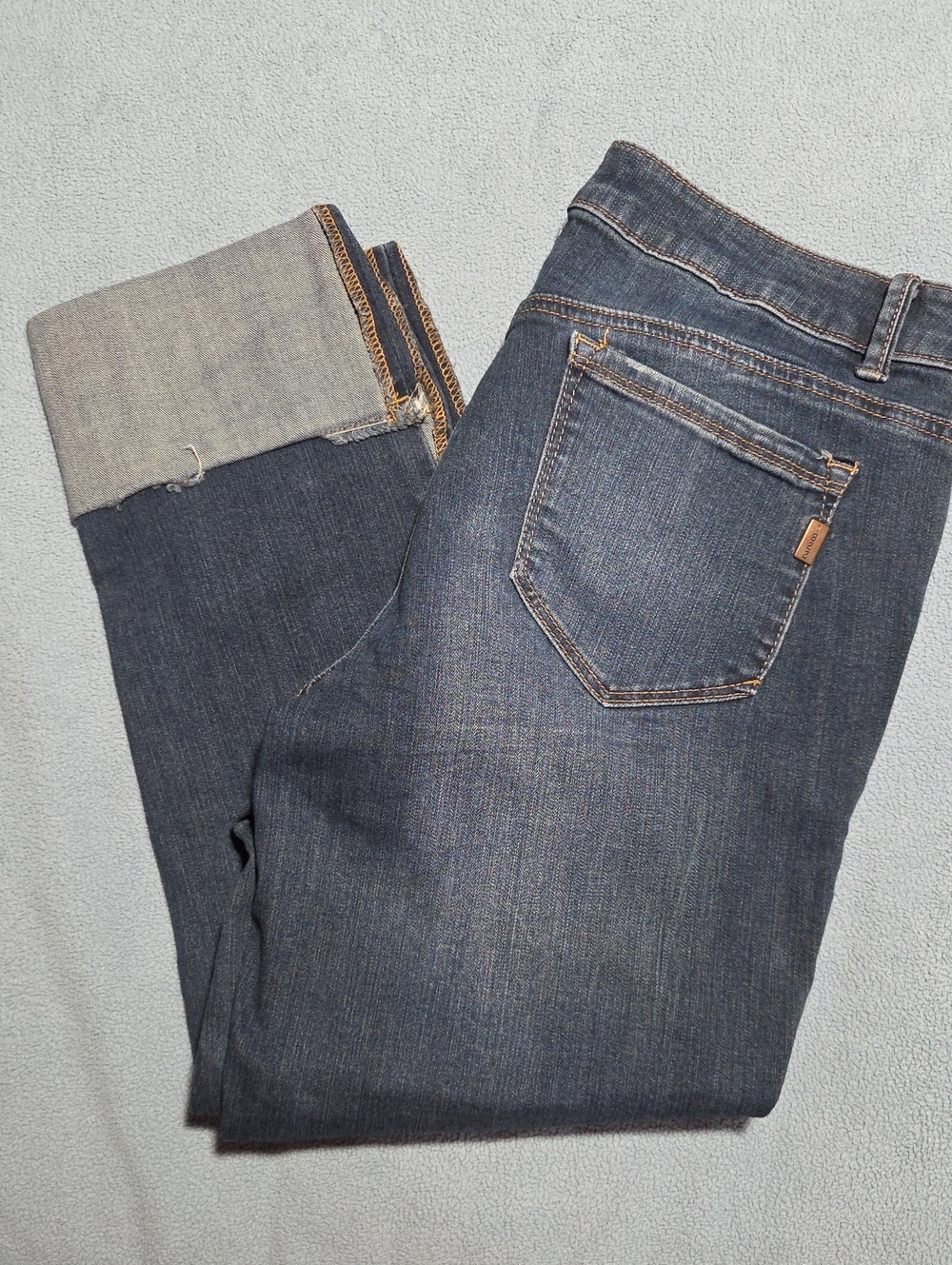 1822 Denim Indigo Ankle Cropped Jeans